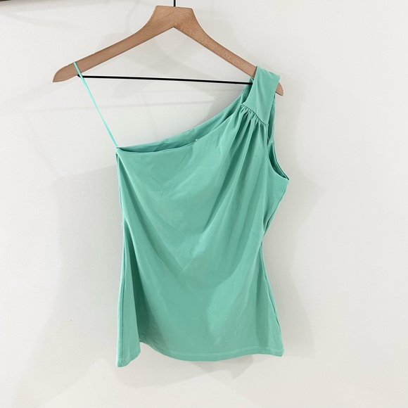 Susana Monaco One Shoulder Top Mint Green Size Small - Picture 1 of 5